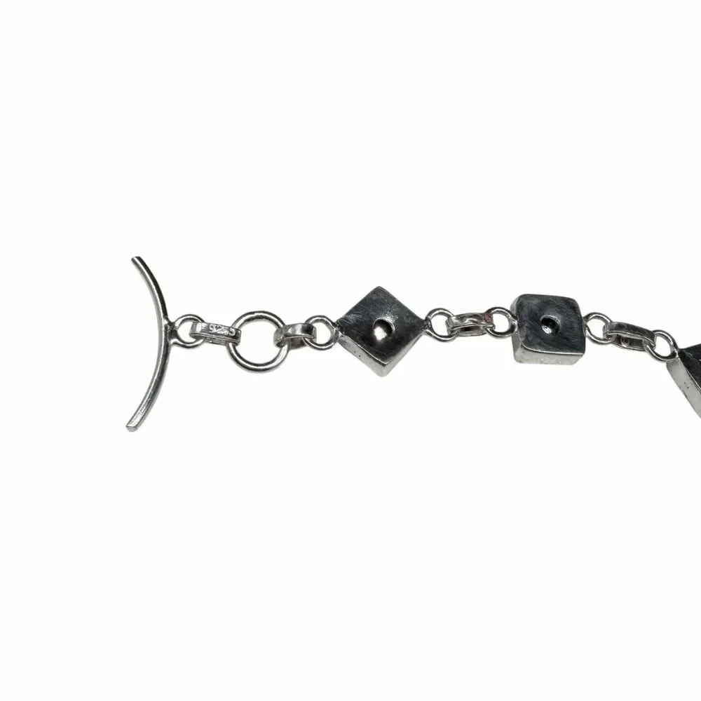 Mystic Quartz Bracelet 925 Sterling Silver Overlay